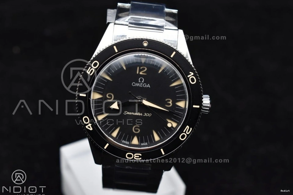 Edition Black 1:1 Clone Best on 300 VSF A8912 Seamaster Heritage Bracelet Dial SS Super 0208